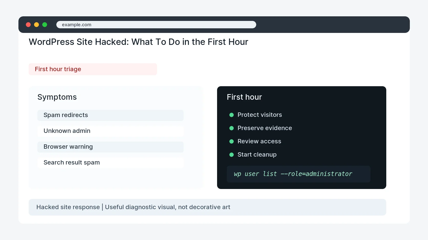 WordPress Site Hacked: What To Do in the First Hour