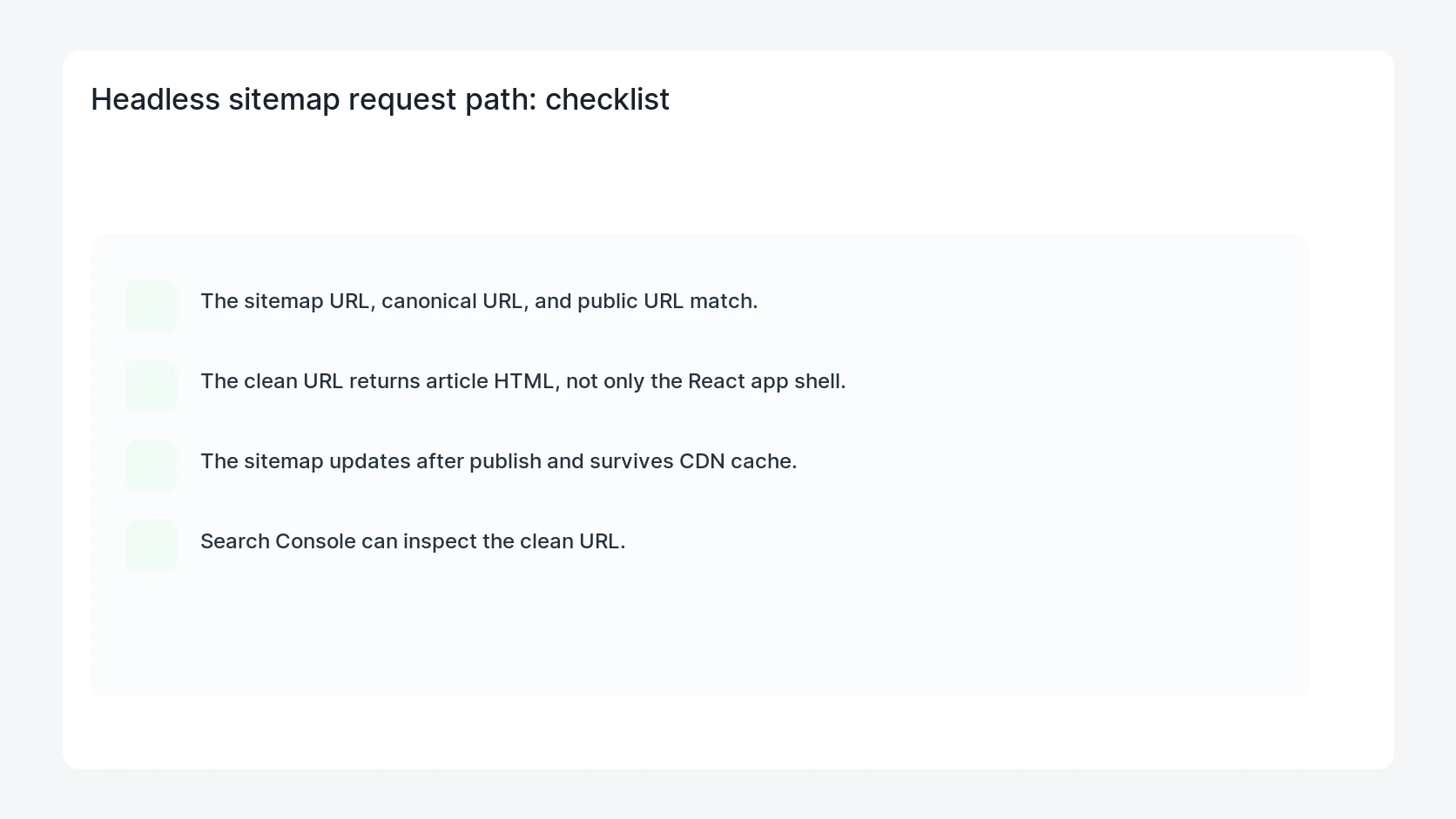 Headless sitemap request path for WordPress Sitemaps for Headless React SEO